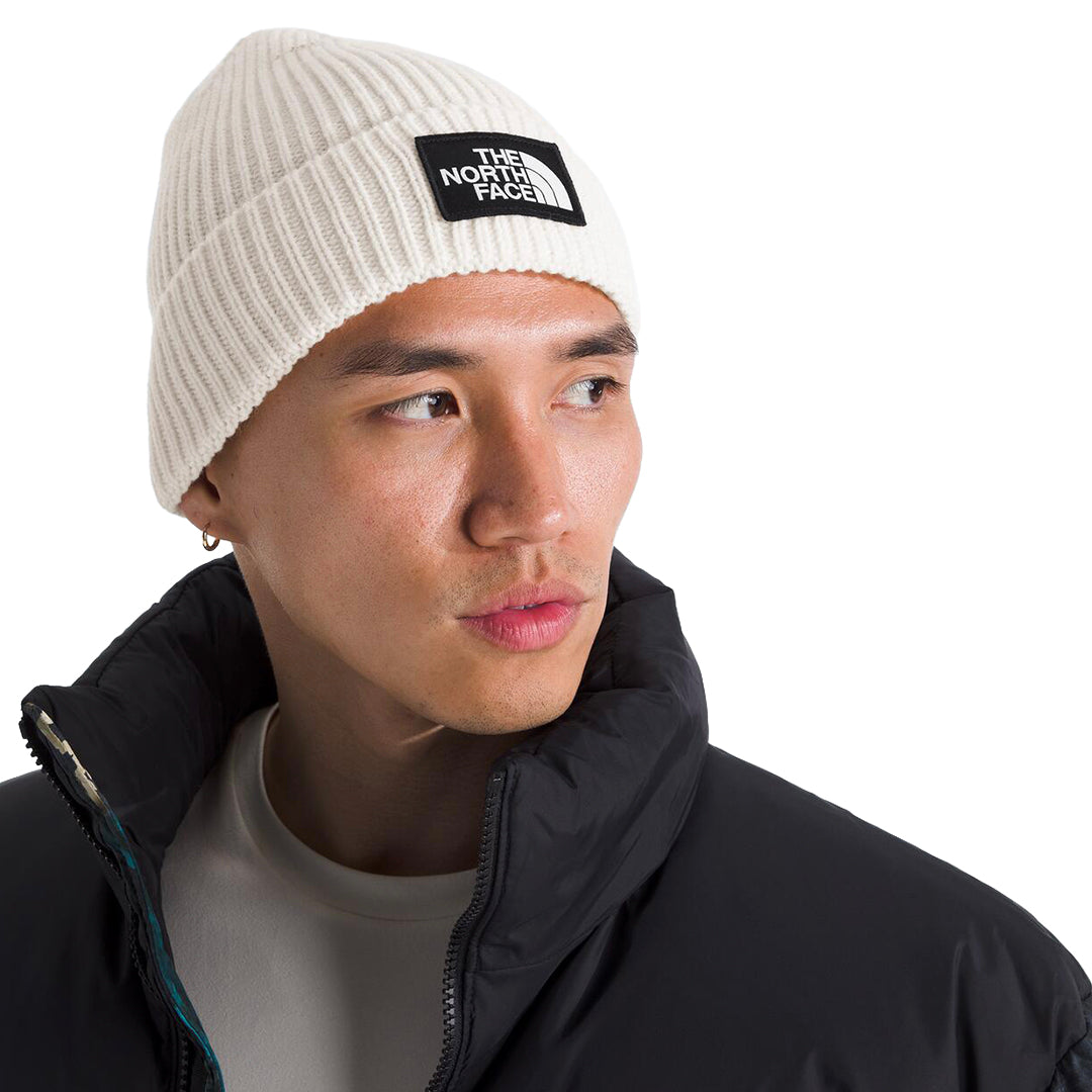 Gorro Cuffed Beanie unisex color blanco