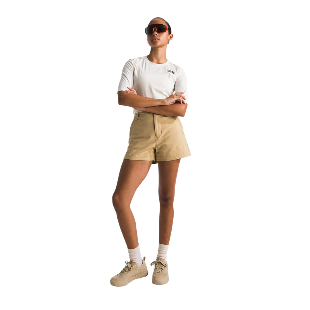 Short Beta Utility para mujer color beige