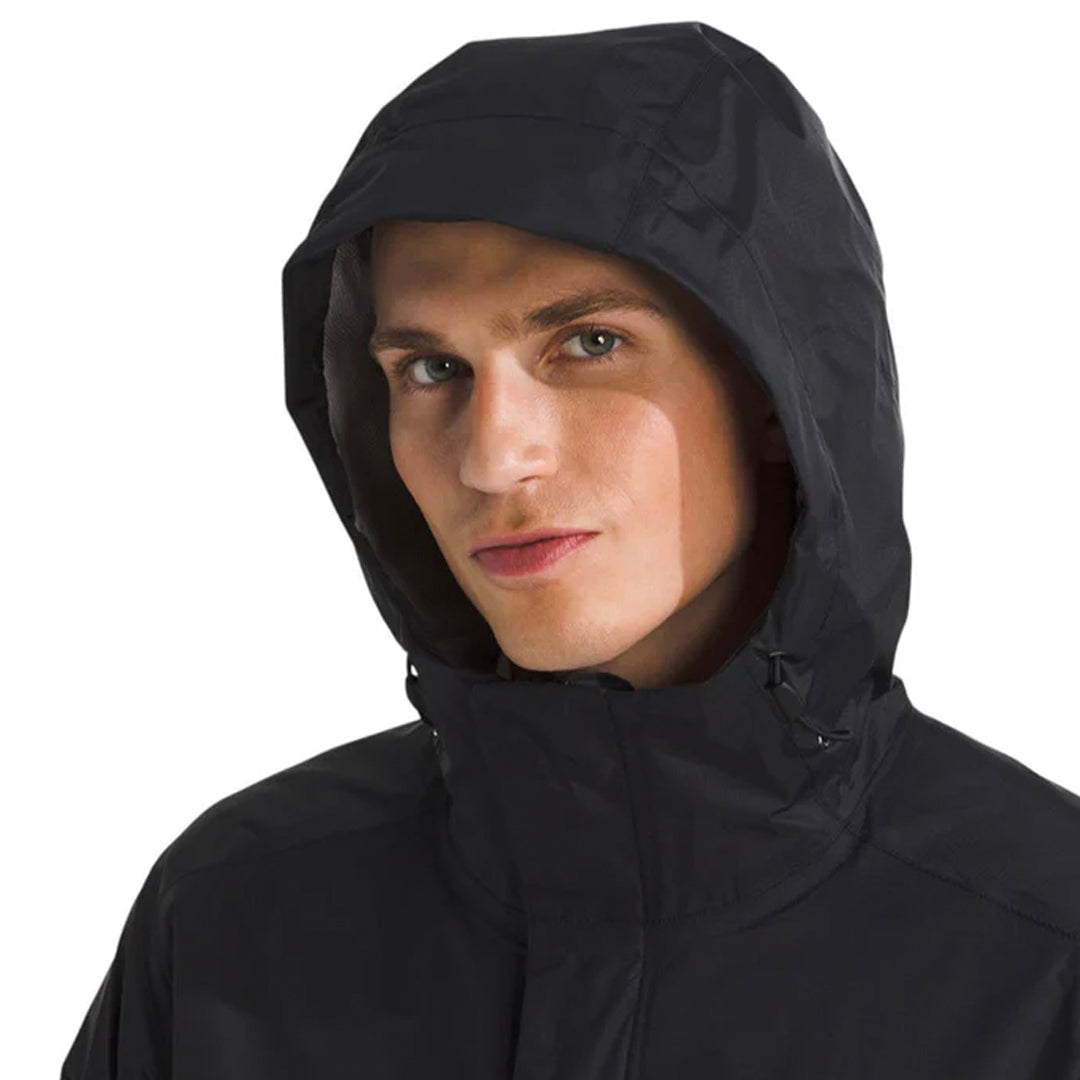 Chaqueta impermeable Venture 2 para hombre color negro