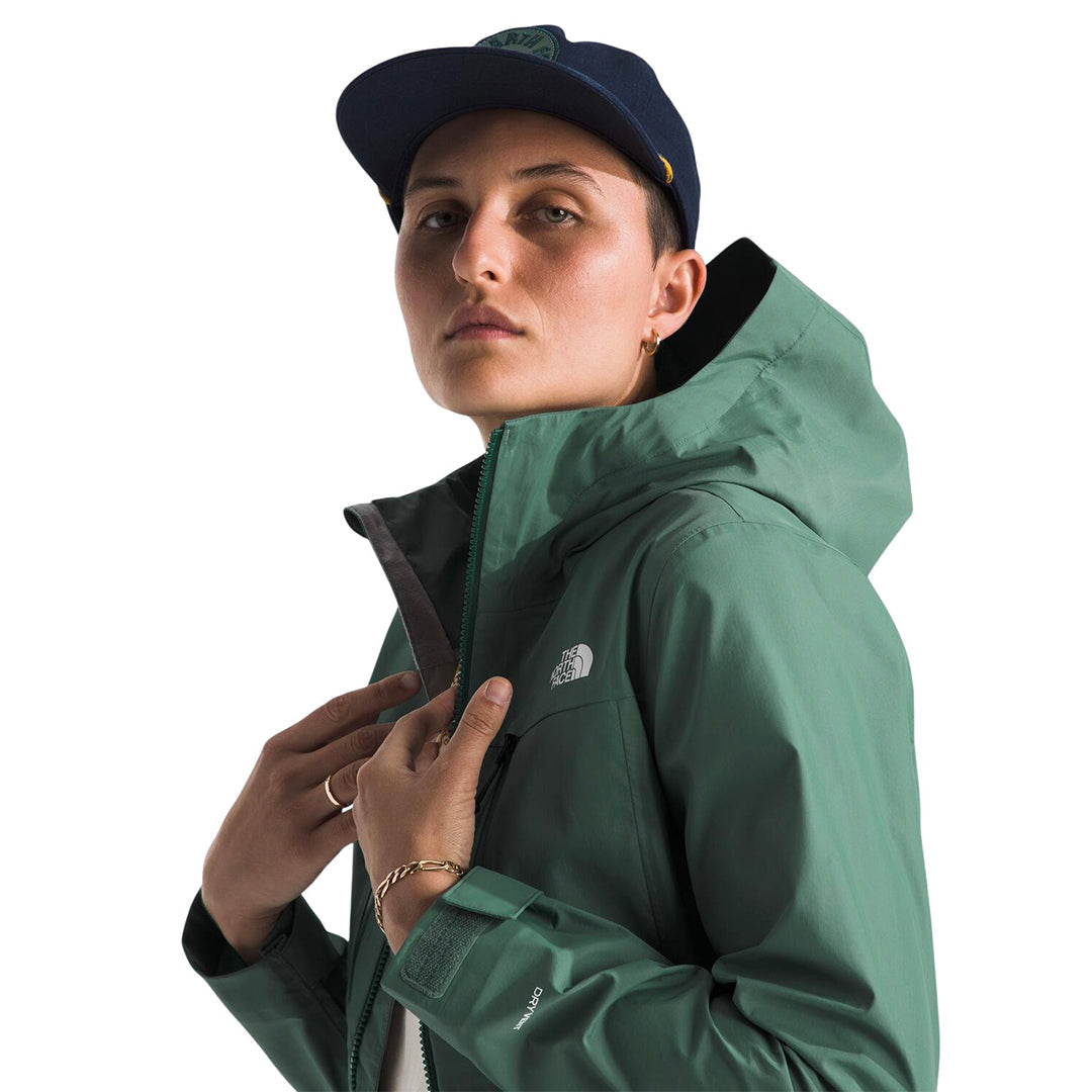 Chaqueta impermeable Terrain para mujer color verde