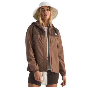 Chaqueta impermeable Antora para mujer color café