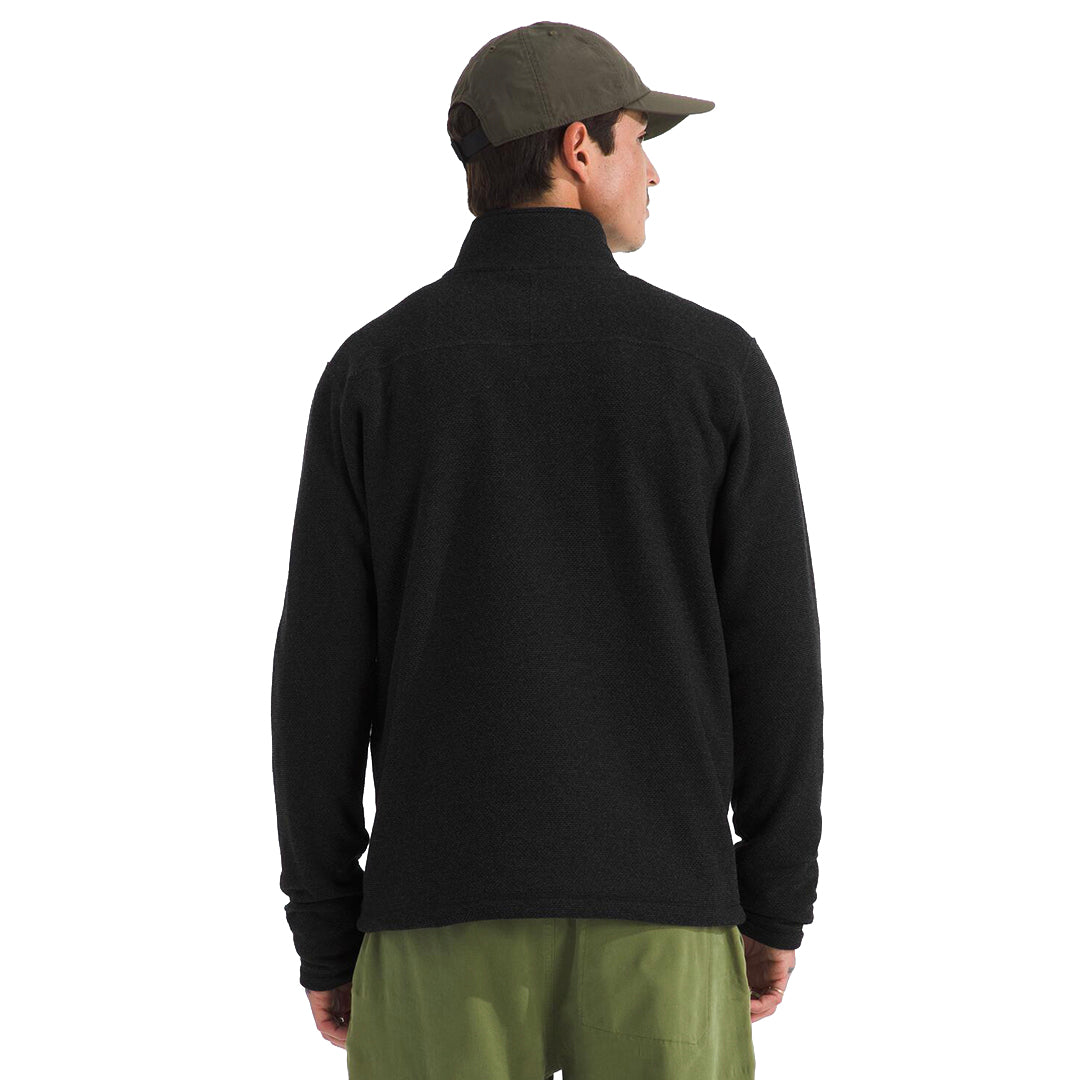 Sudadera Textured Cap Rock 1/4 para hombre color negro