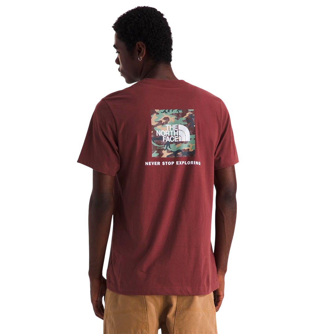Camiseta M Ss Camofill para hombre color burgundy