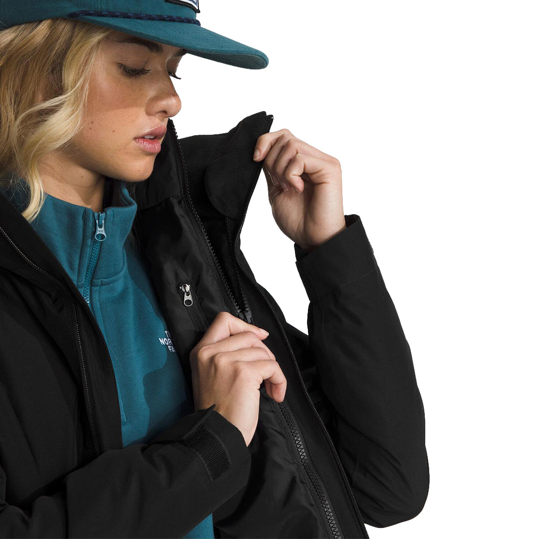 Chaqueta Carto Mono Triclimate Hooded para mujer color negro