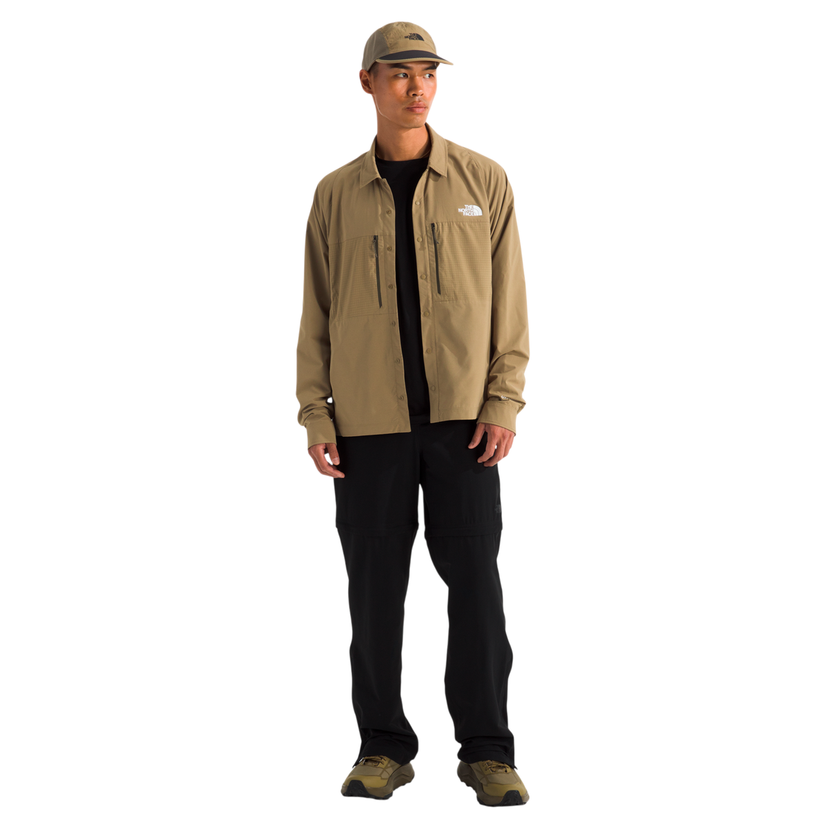 Camisa Trail para hombre color taupe