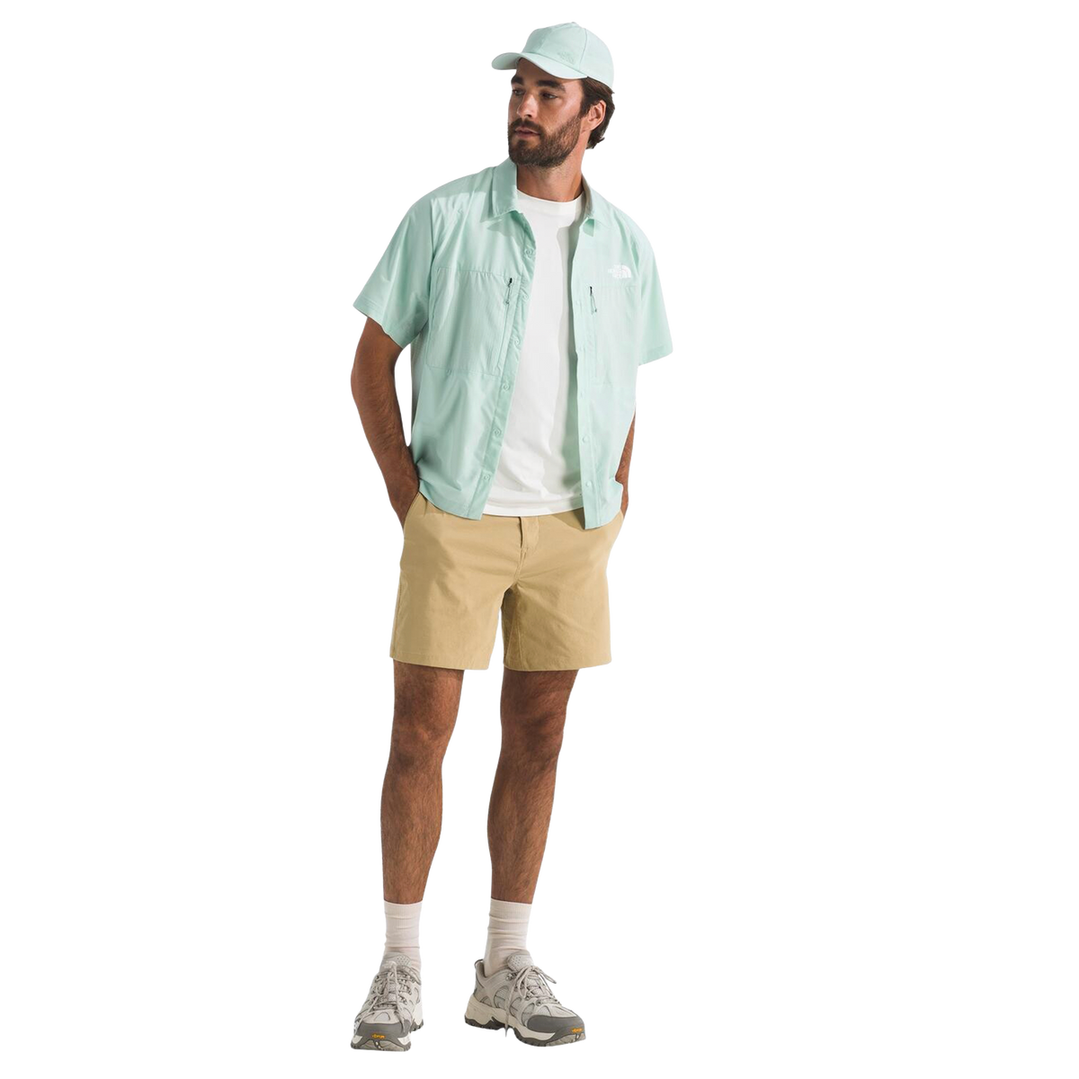 Camisa Trail Lightrange Ss para hombre color menta
