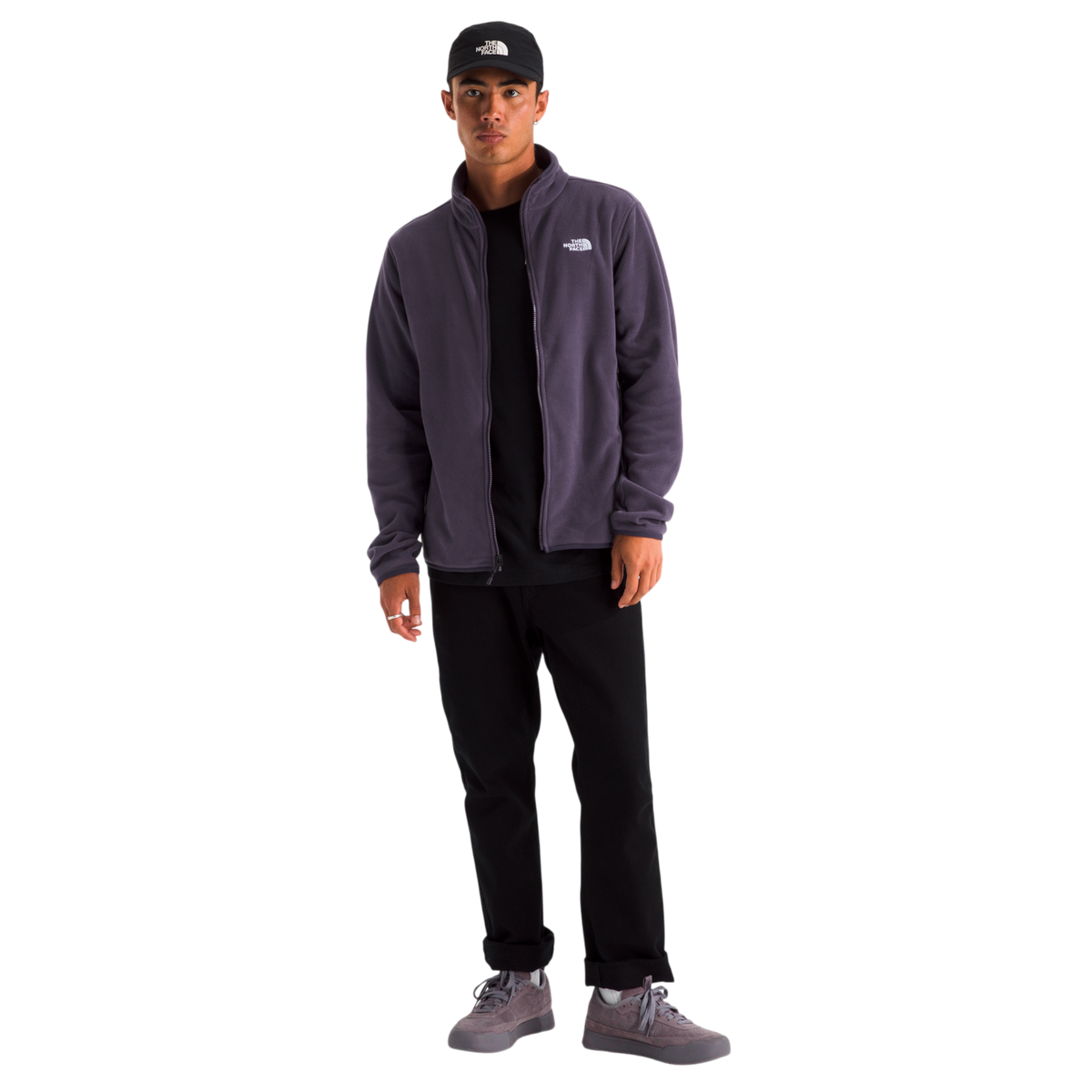 Chaqueta fleece Glacier para hombre color morado