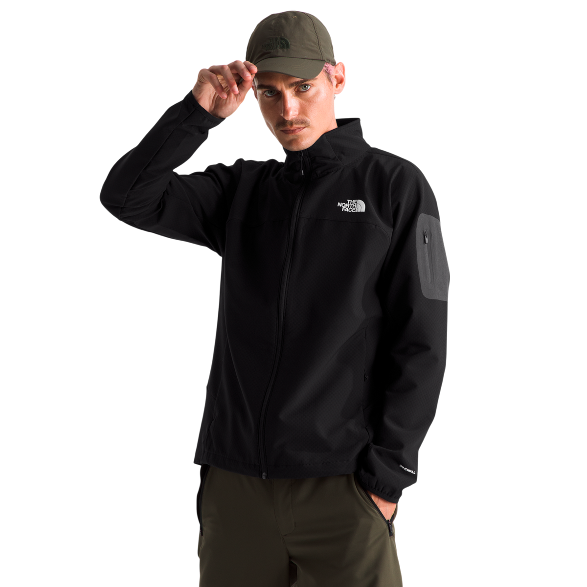 Chaqueta rompeviento Tek Appro para hombre color negro