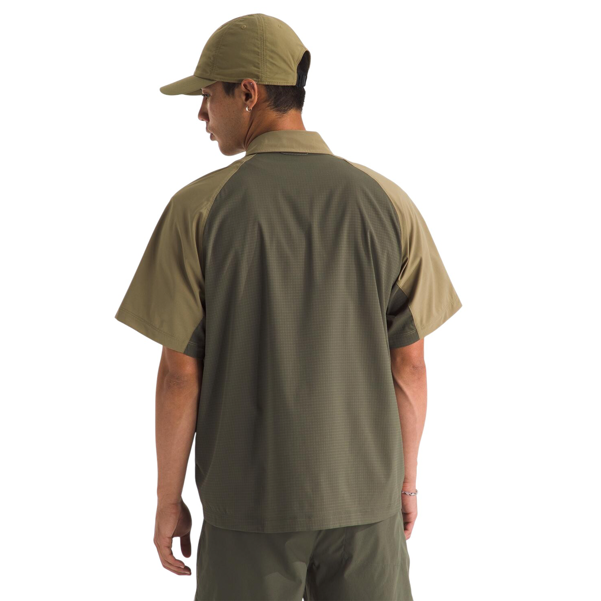 Camisa Trail Lightrange Ss para hombre color café