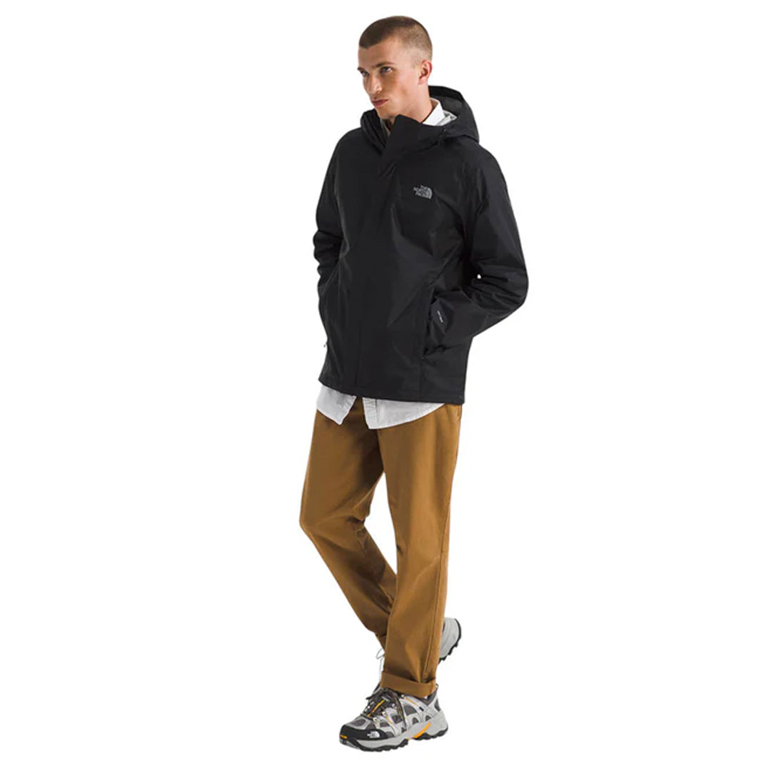 Chaqueta impermeable Venture 2 para hombre color negro