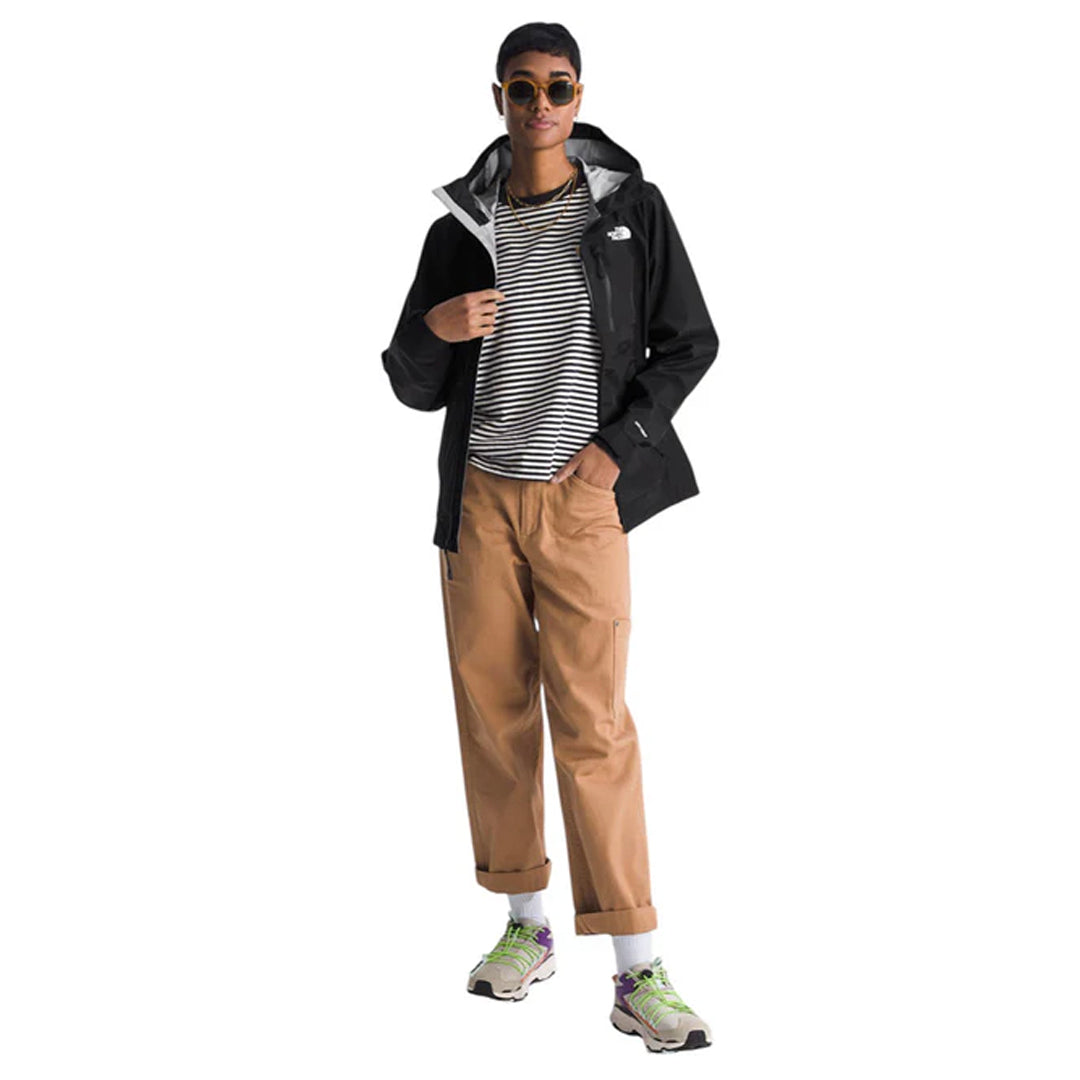 Chaqueta impermeable Terrain Vista 3L Pro para mujer color negro