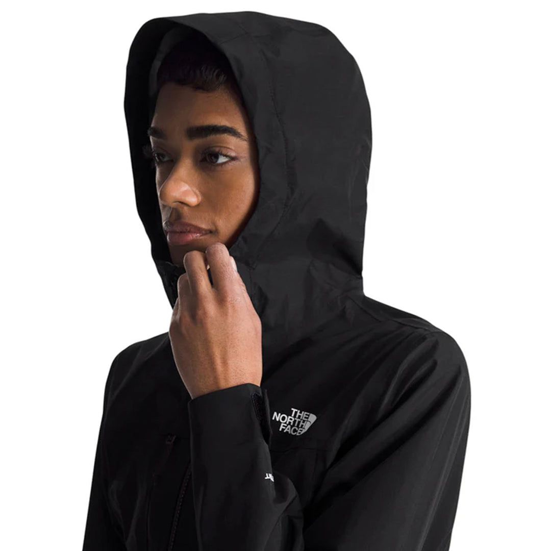 Chaqueta impermeable Terrain Vista 3L Pro para mujer color negro