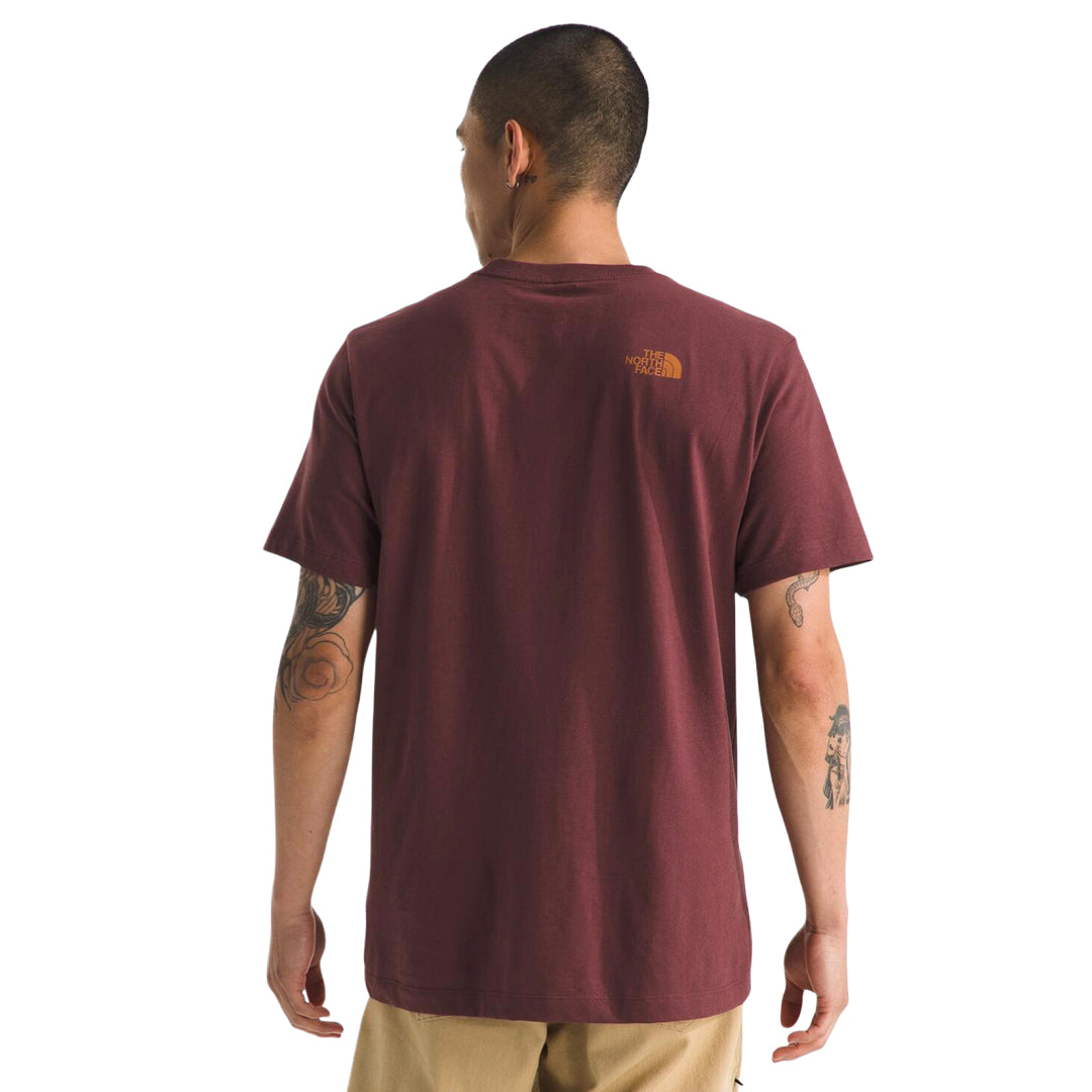 Camiseta Mtn para hombre color vino