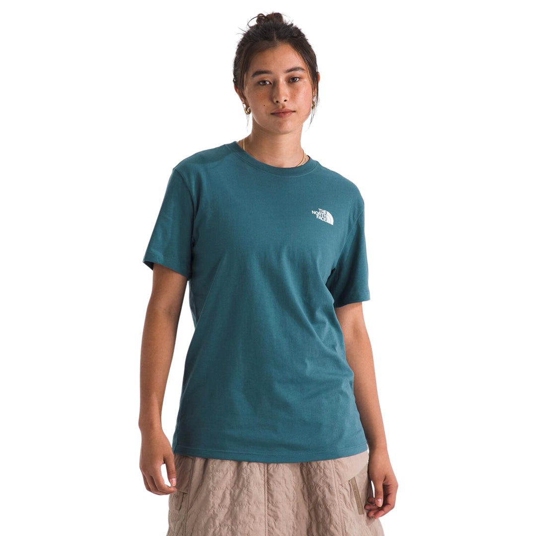 Camiseta Ss Floral Nse para mujer color azul