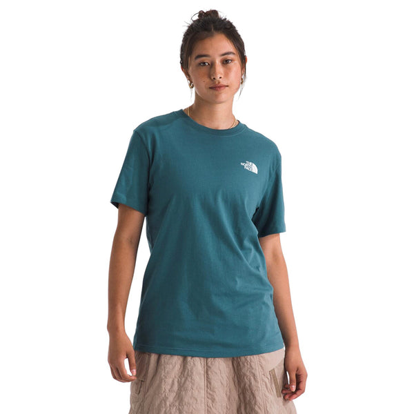 Camiseta Ss Floral Nse para mujer color azul