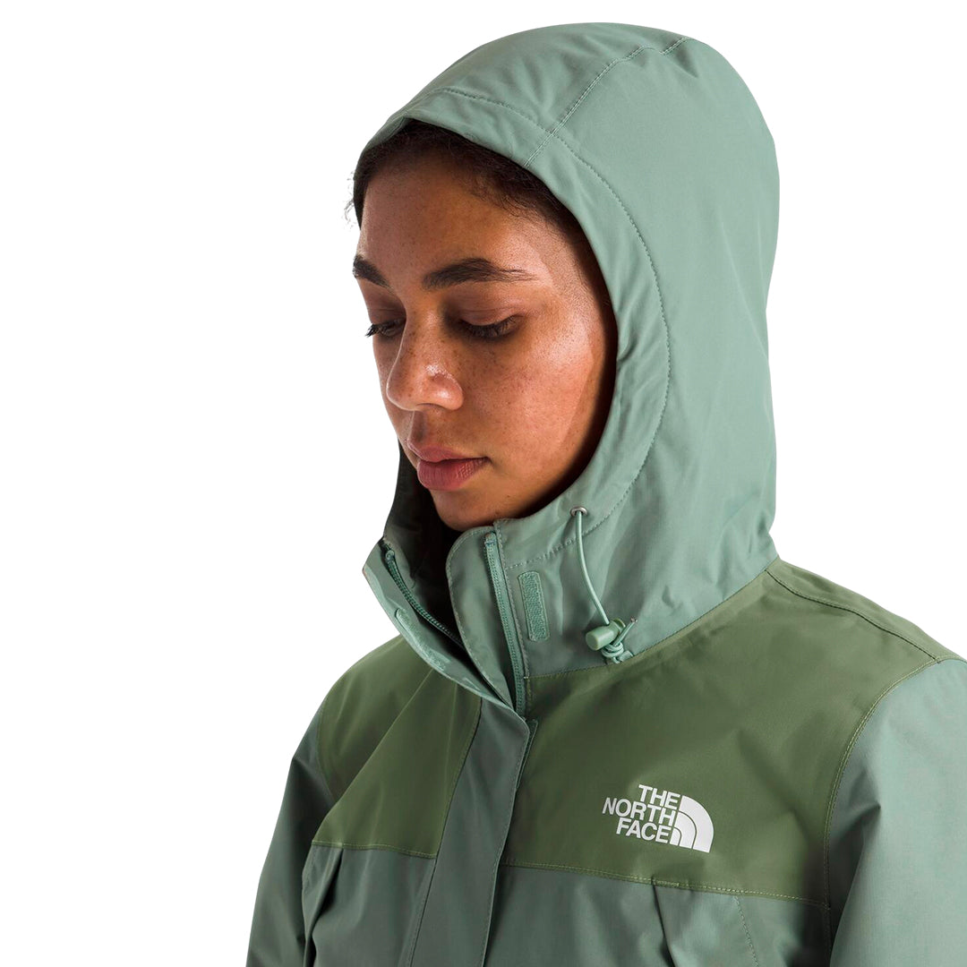 Chaqueta Impermeable Antora Rain para mujer color verde