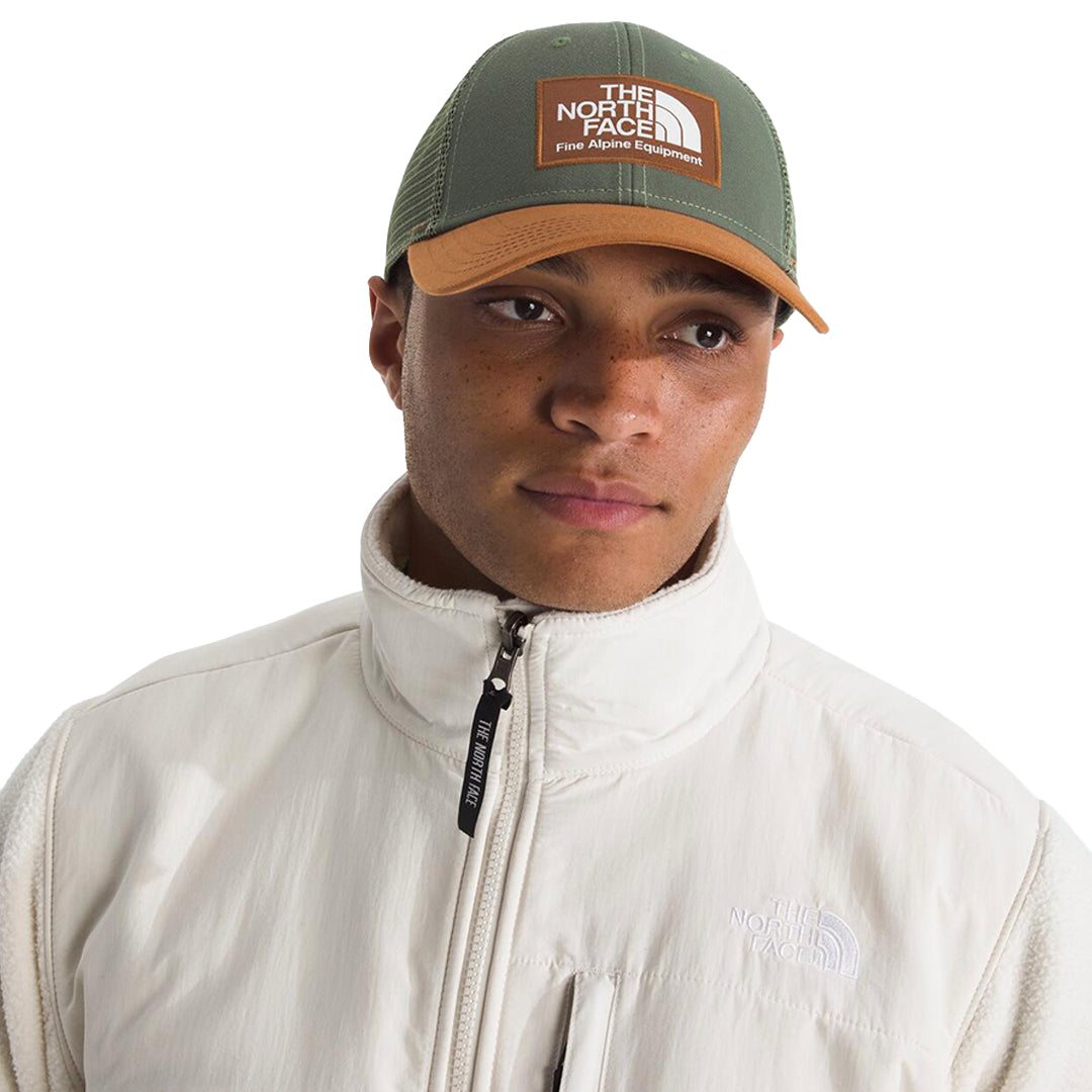 Gorra Mudder Trucker para unisex color verde y anaranjado