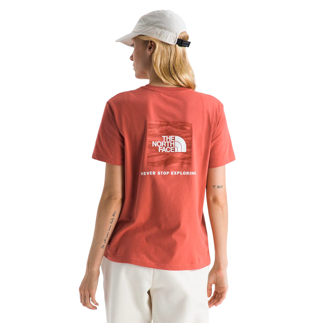 Camiseta Ss Edgelight Nse para mujer color coral