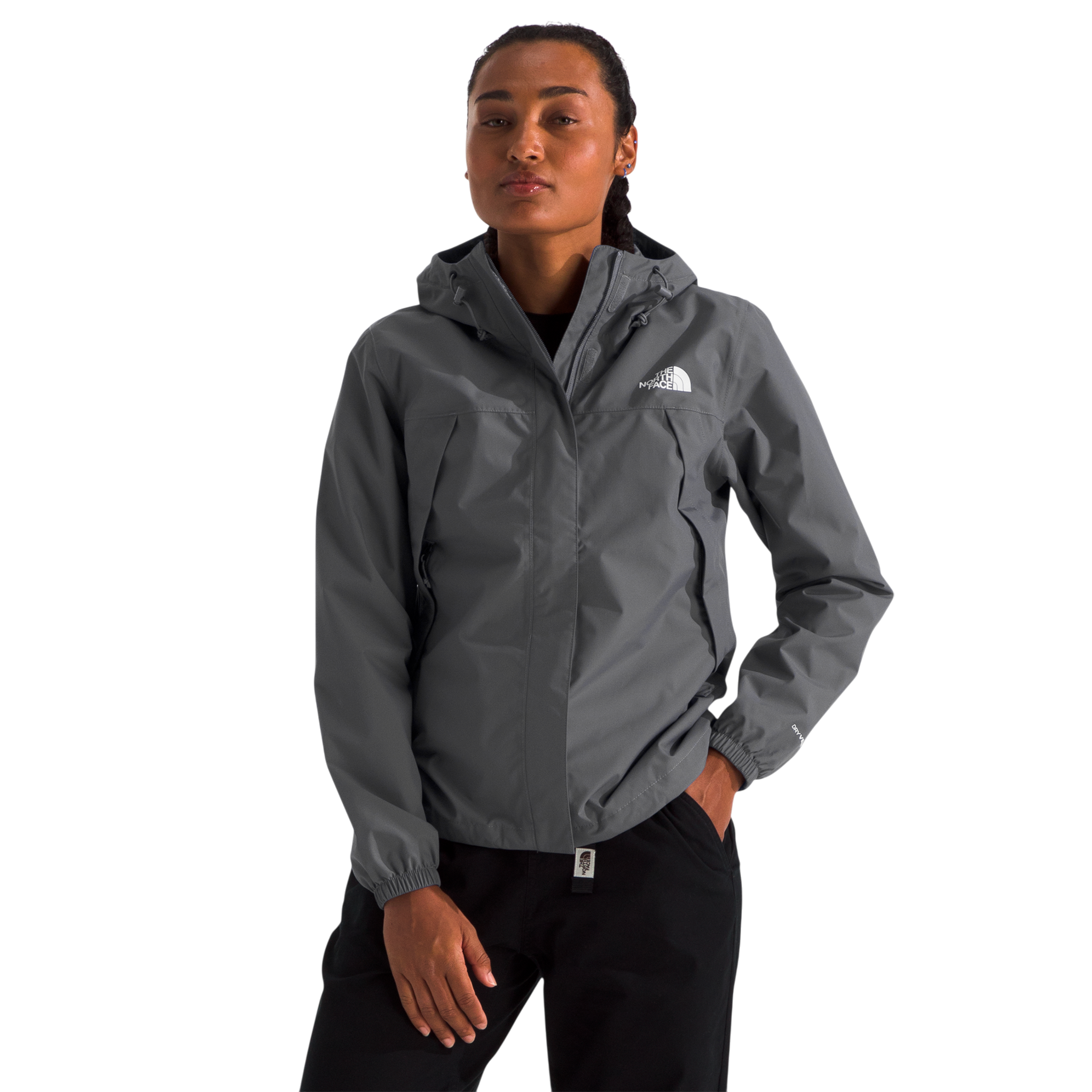 Chaqueta impermeable Antora para mujer color gris