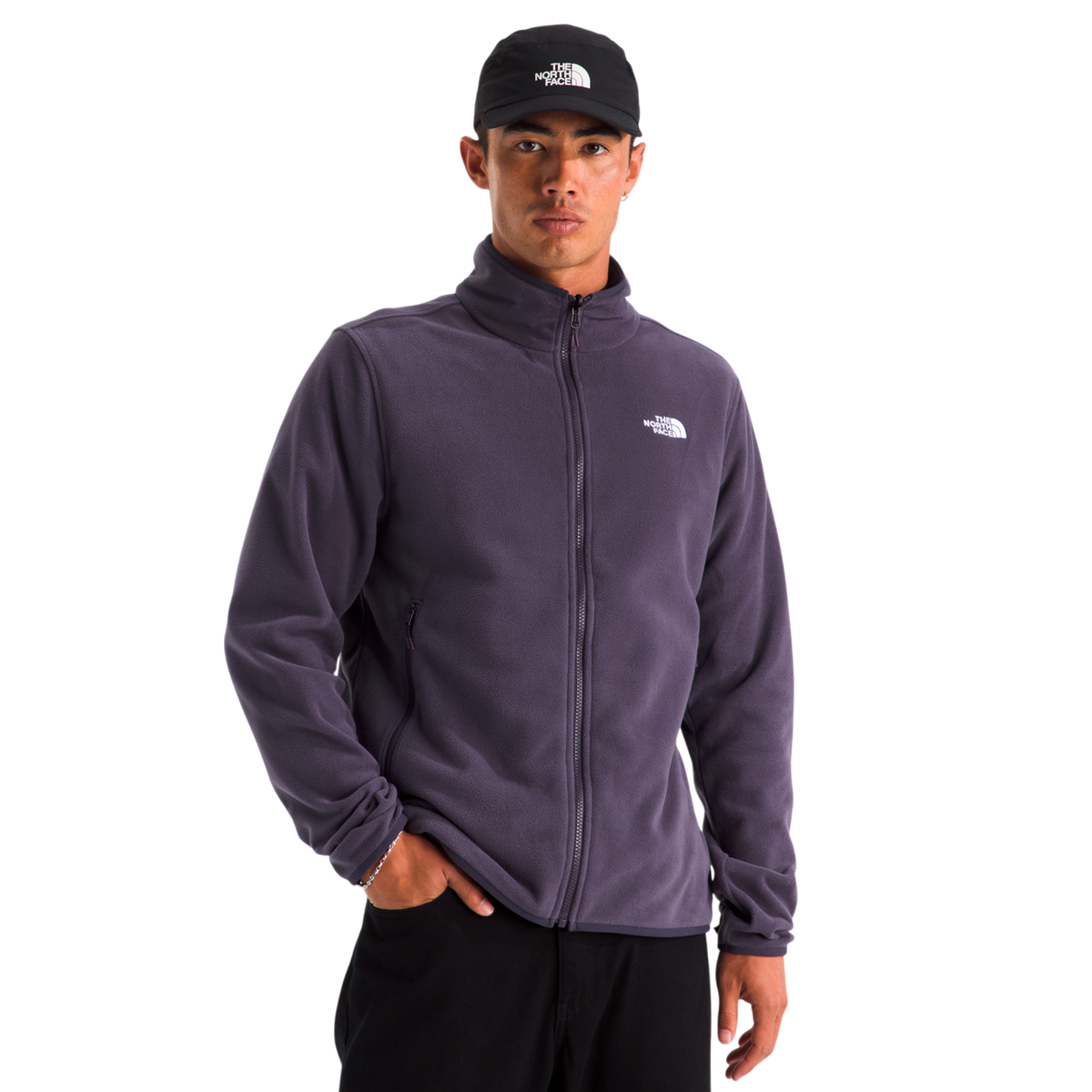 Chaqueta fleece Glacier para hombre color morado