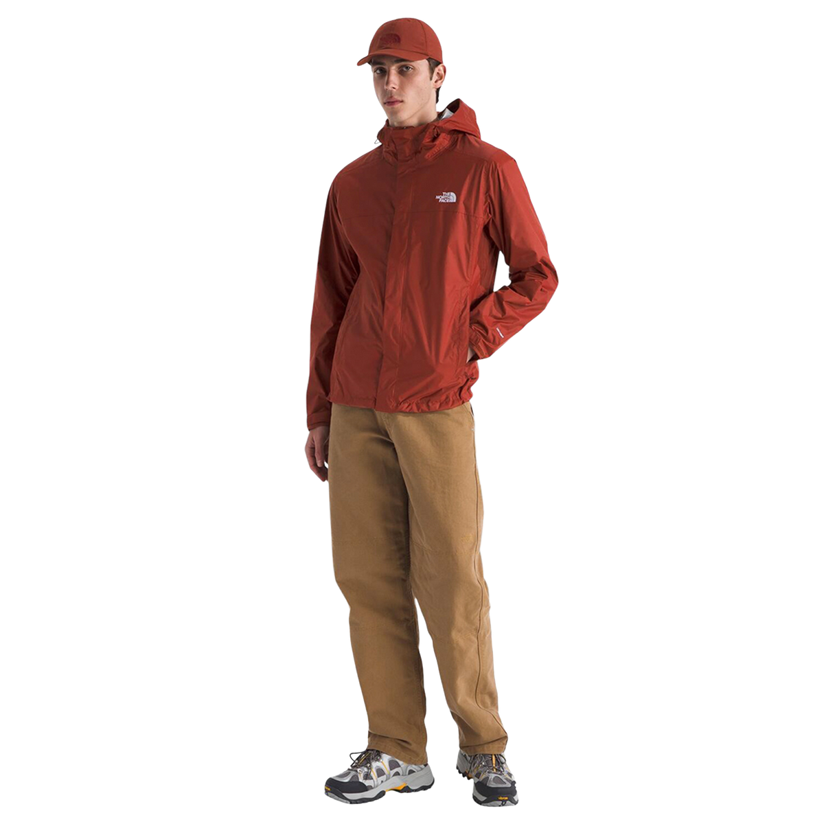 Chaqueta impermeable Venture 2 para hombre color rojo