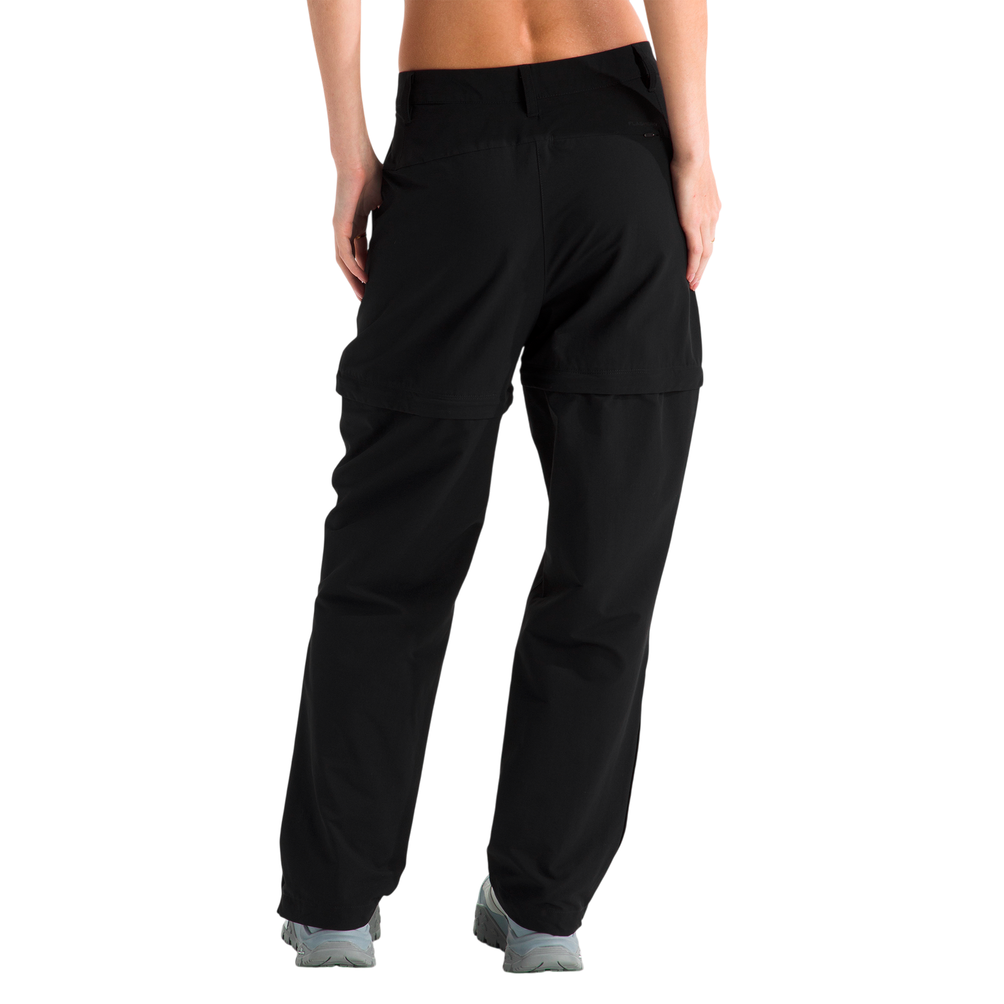 Pantalón convertible Basin para mujer color negro