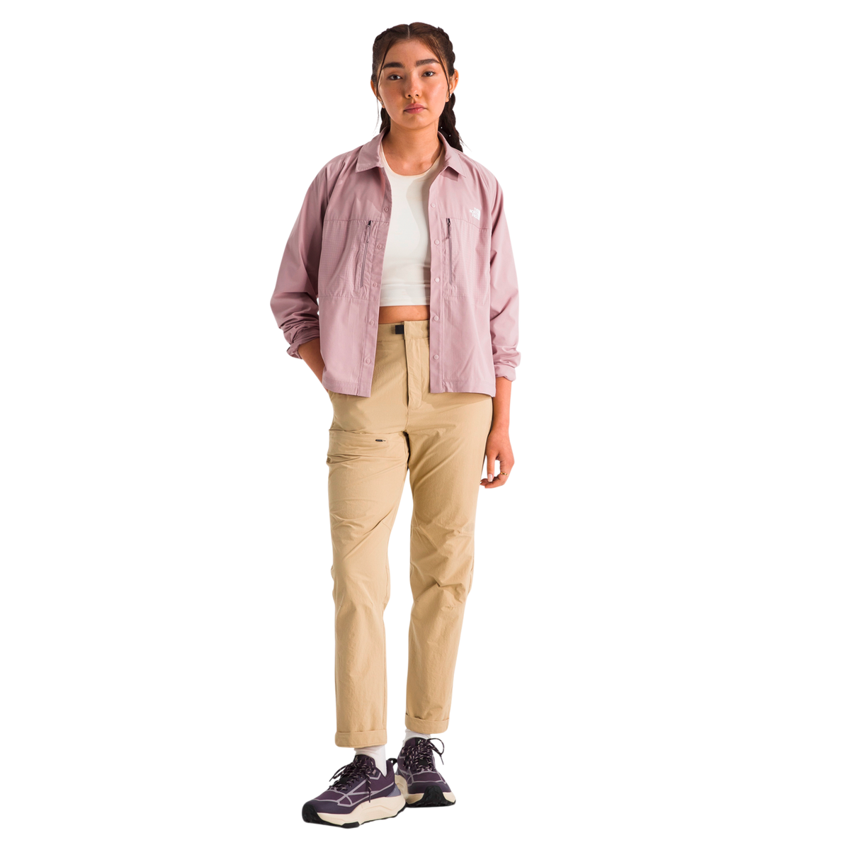 Camisa Trail para mujer color rosado