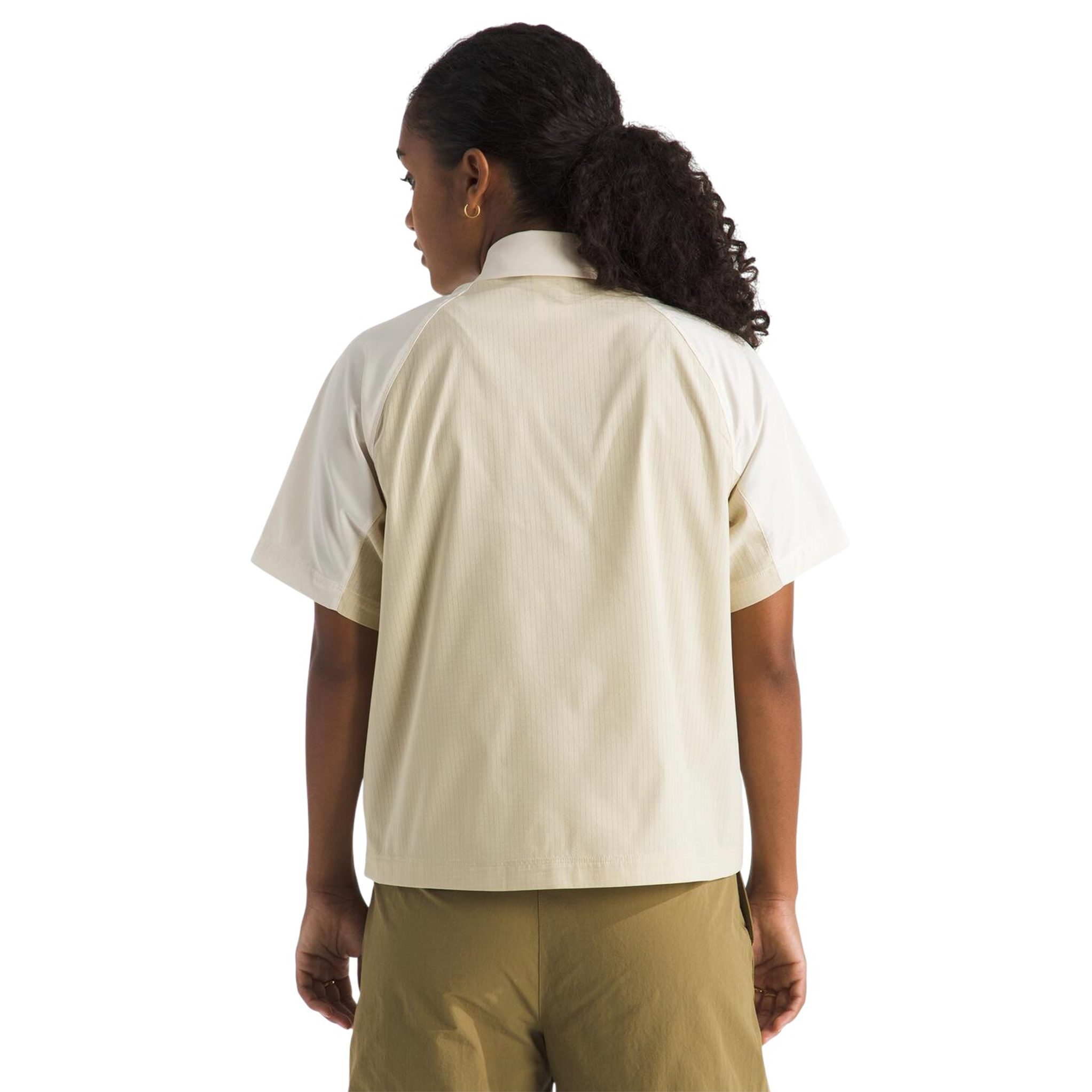 Camisa Trail Lightrange Ss para mujer color blanco