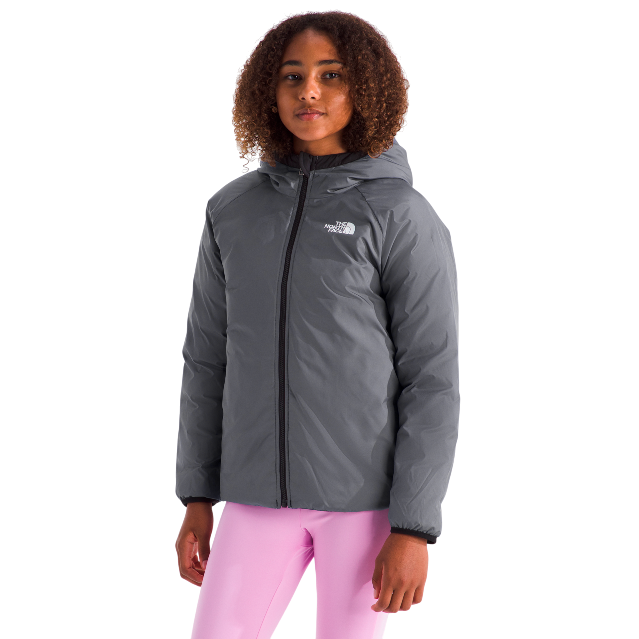 Chaqueta térmica Reversible para niña color negro